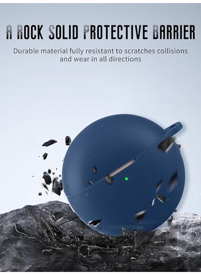 لحافظة Huawei FreeBuds 7i حافظة واقية من السيليكون لحافظة Huawei FreeBuds 7i مع سلسلة مفاتيح كارابينر مضادة للضياع - Image 2